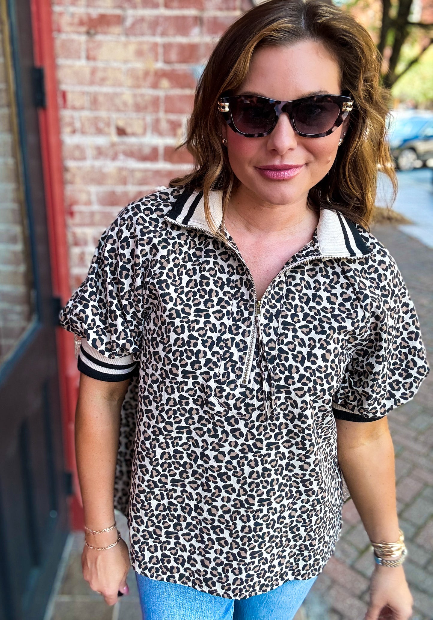 Quinn Leopard Blouse