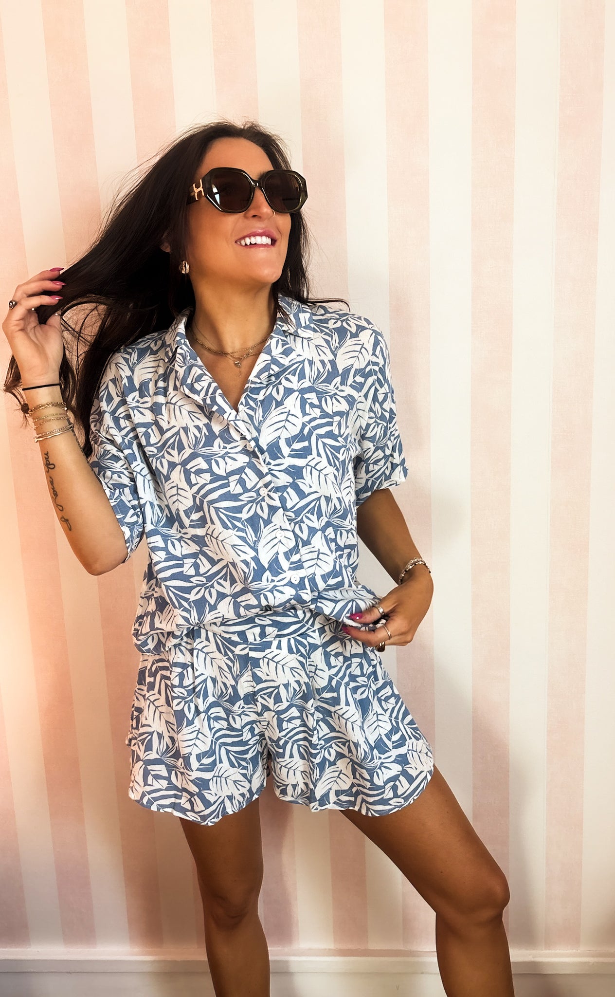 Coastal Cool Button Down Short Set