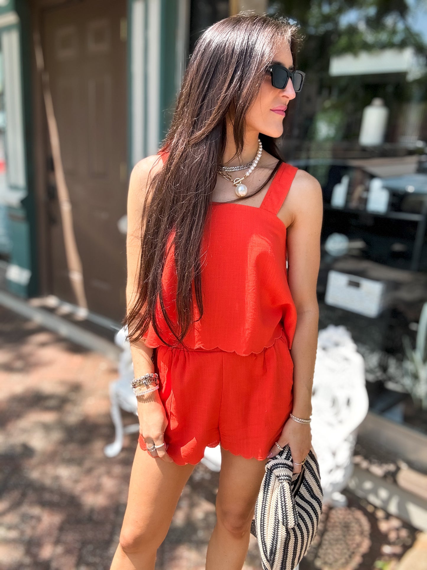 Sunset Glow Scalloped Set
