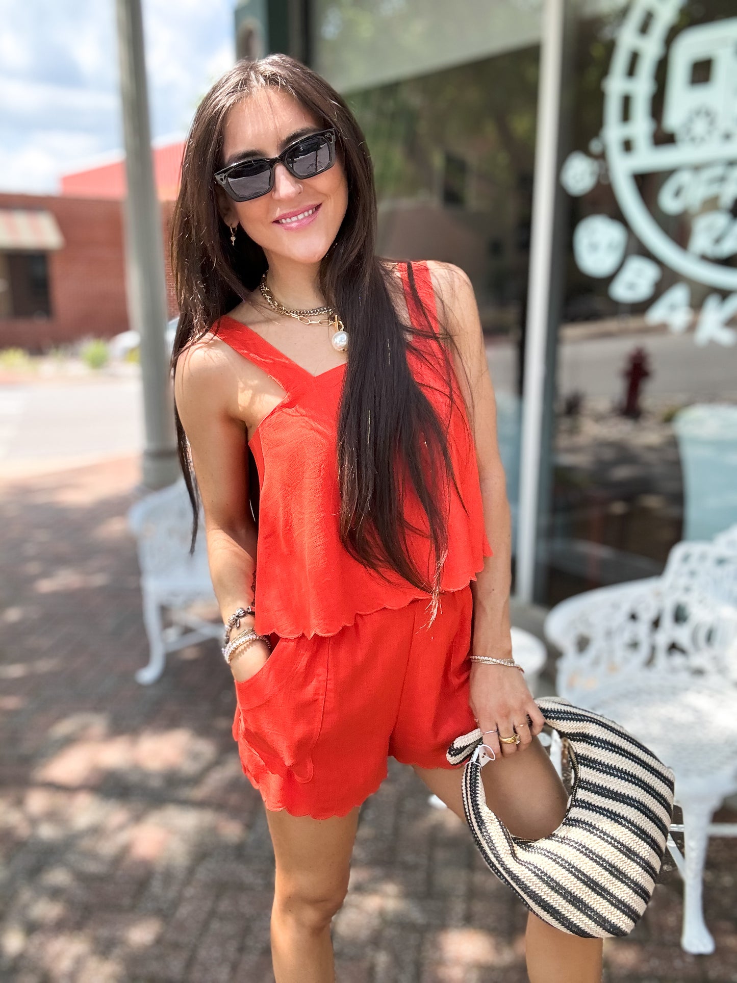 Sunset Glow Scalloped Set
