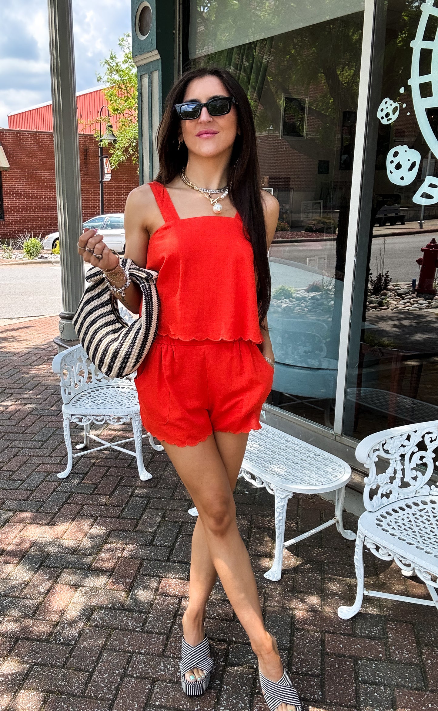 Sunset Glow Scalloped Set