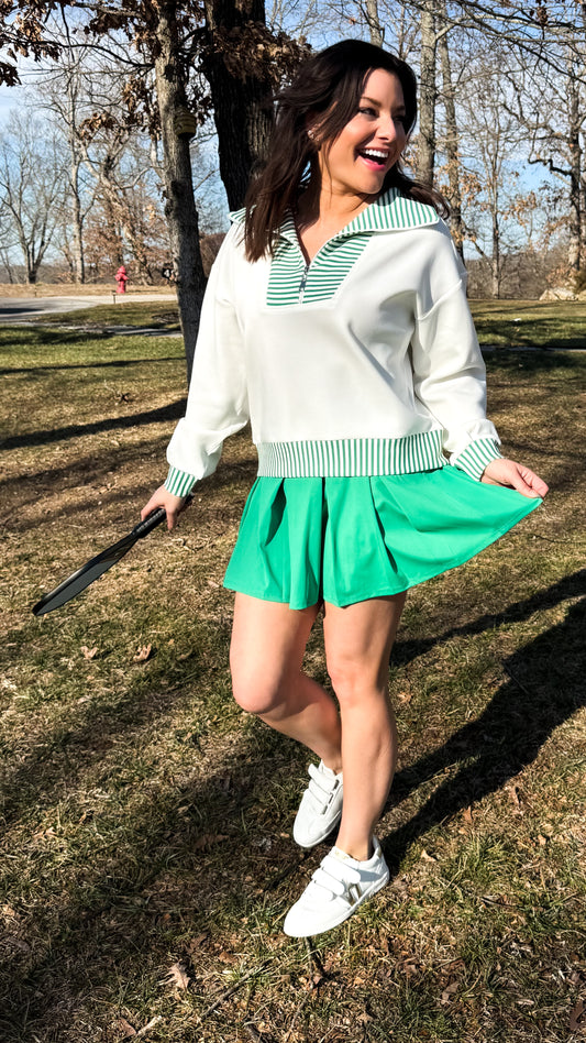 Fern Stripe Pullover