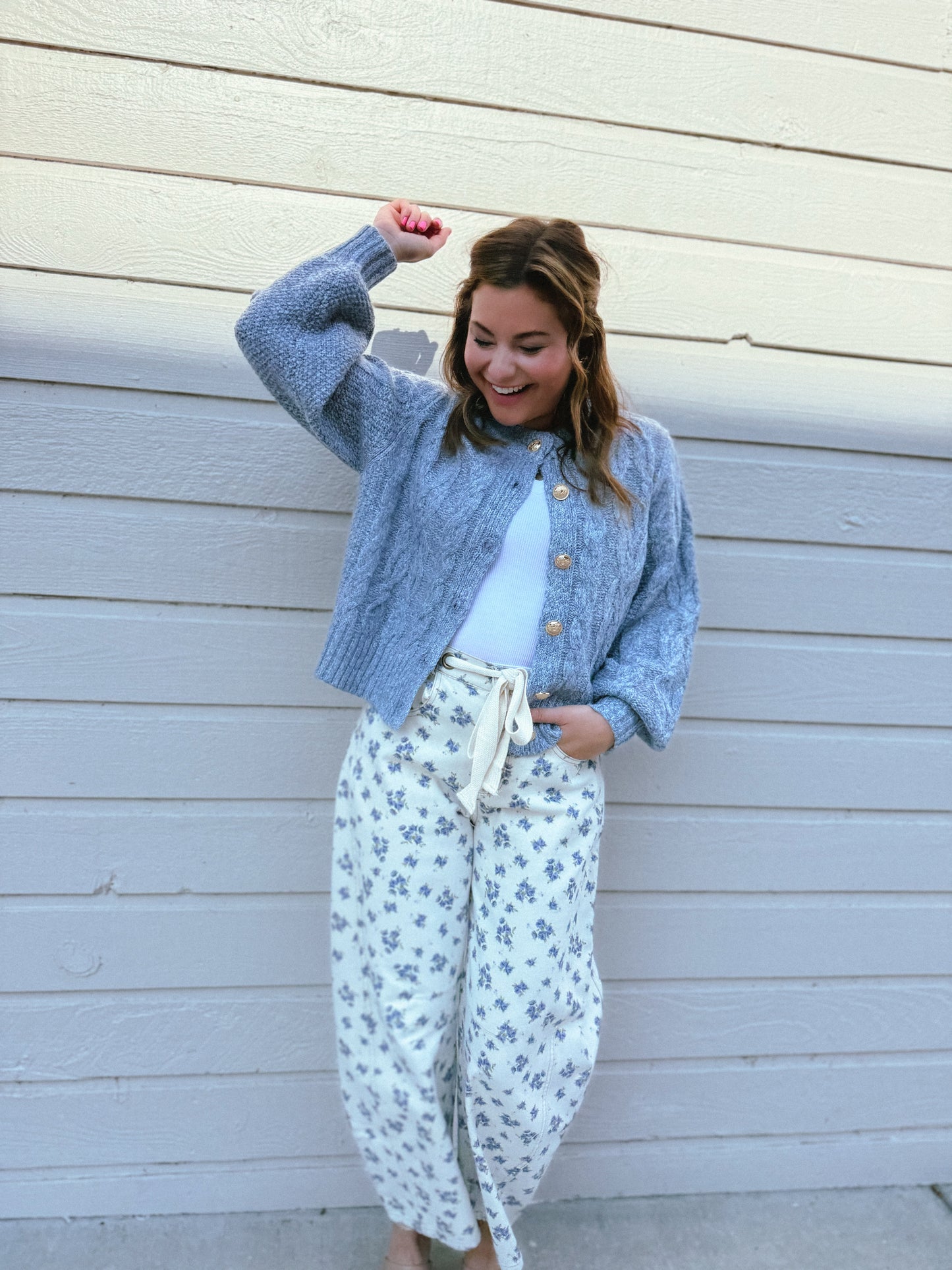Misty Mornings Cable Cardigan