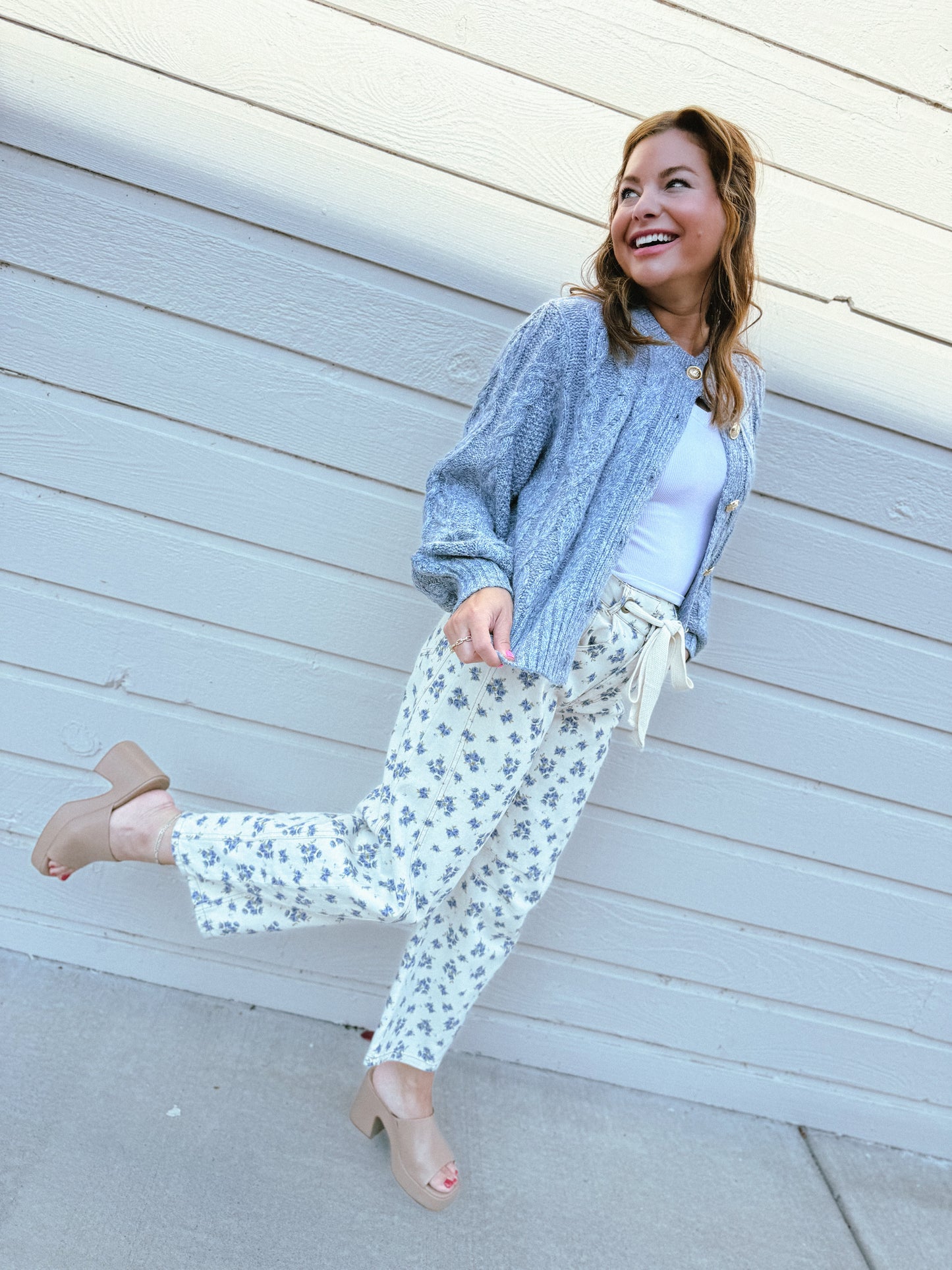 Misty Mornings Cable Cardigan