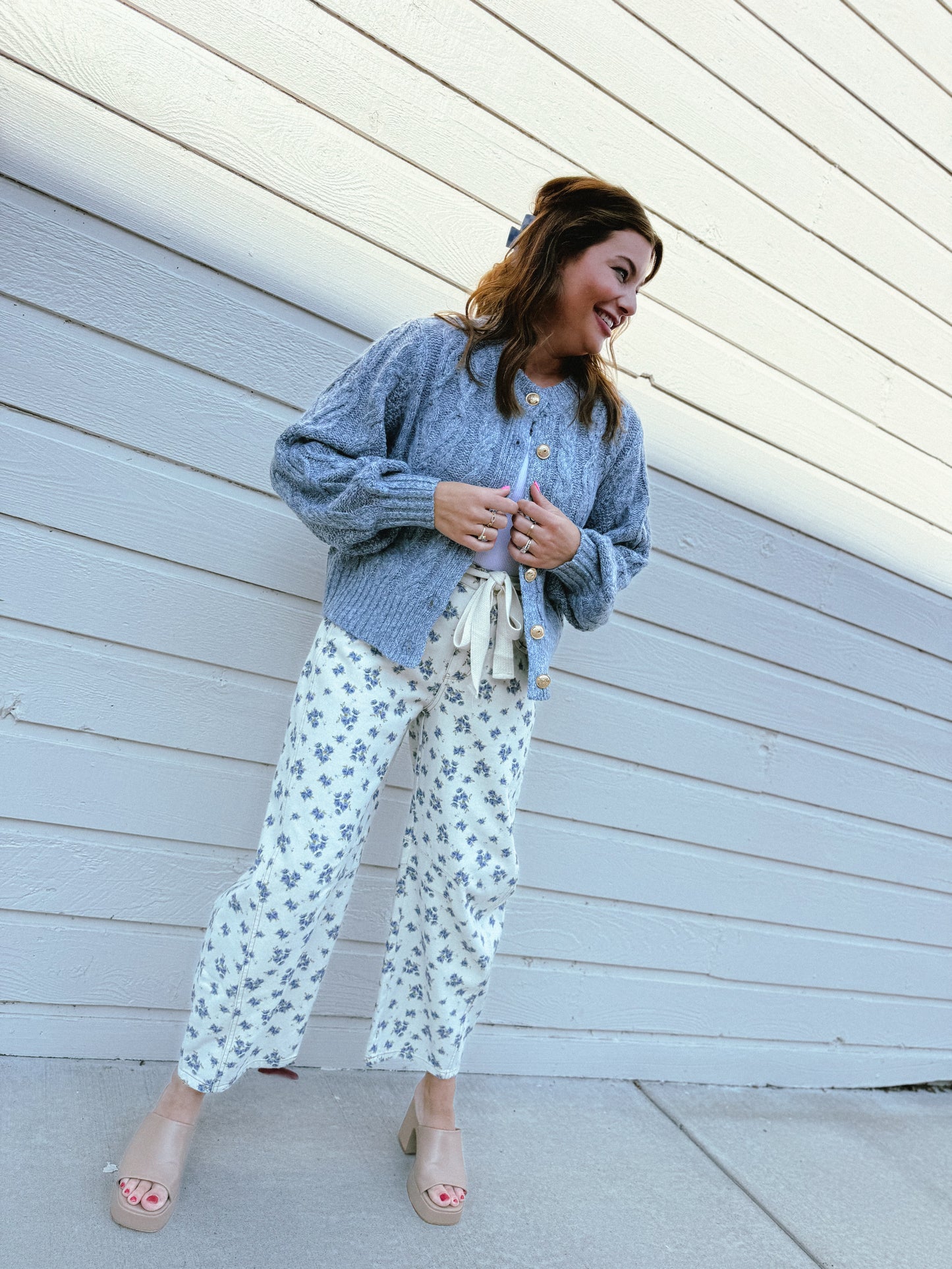 Misty Mornings Cable Cardigan