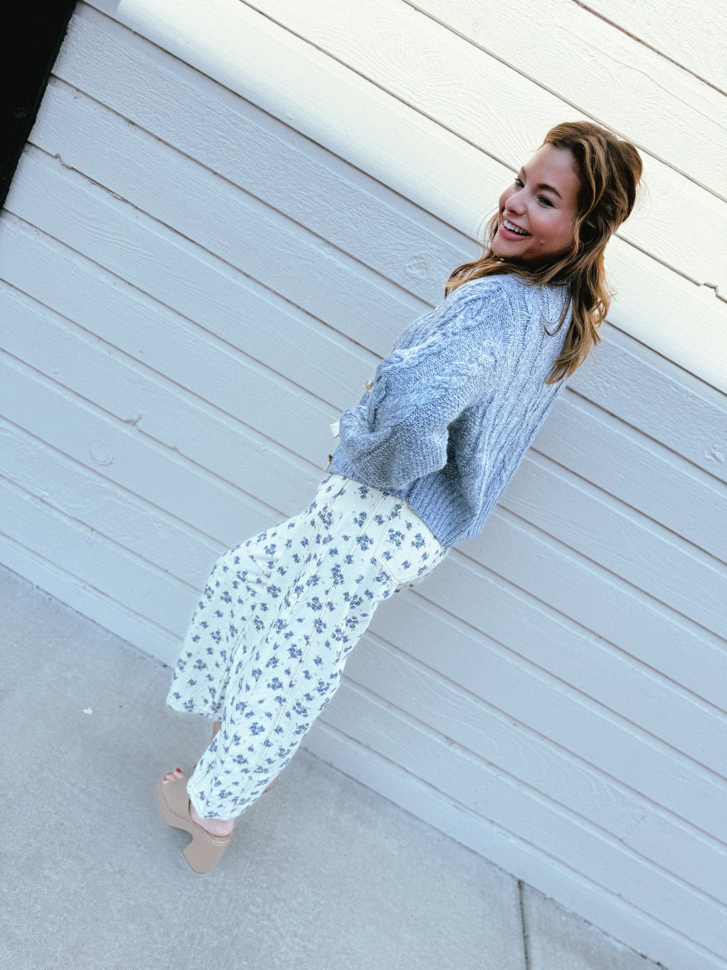 Misty Mornings Cable Cardigan