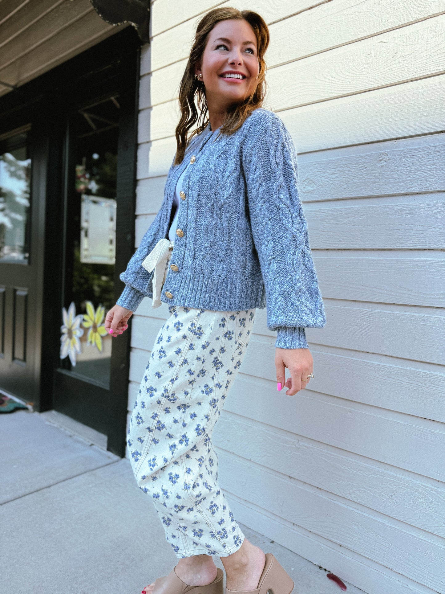 Misty Mornings Cable Cardigan