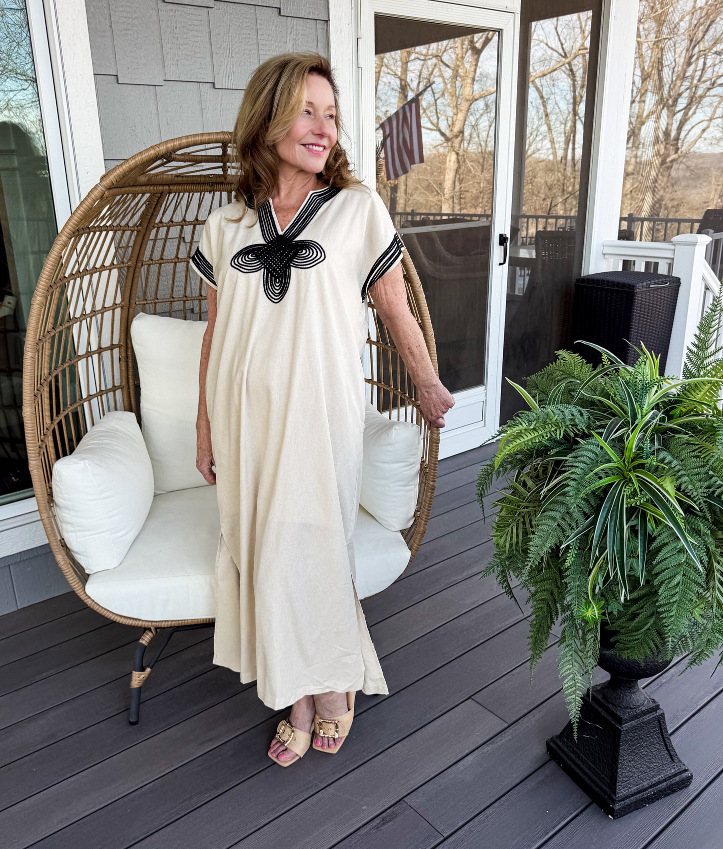 Drew Linen Midi Dress