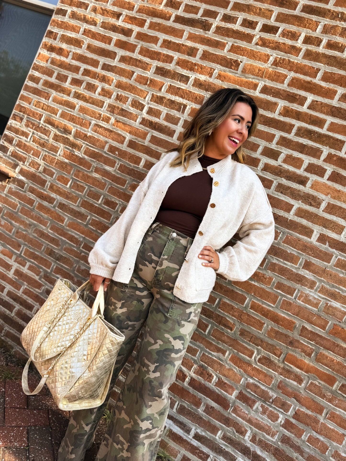 Oatmeal Luxe Layer Cardigan