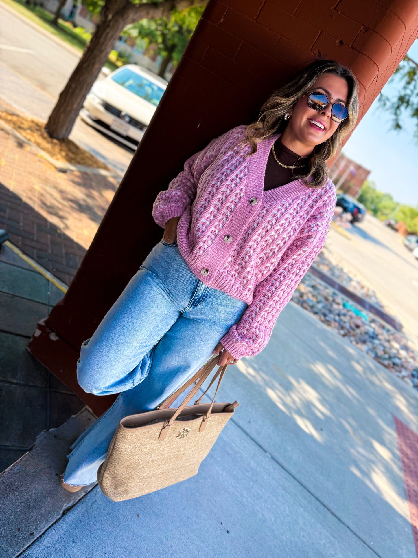 Bubblegum Twist Cardigan