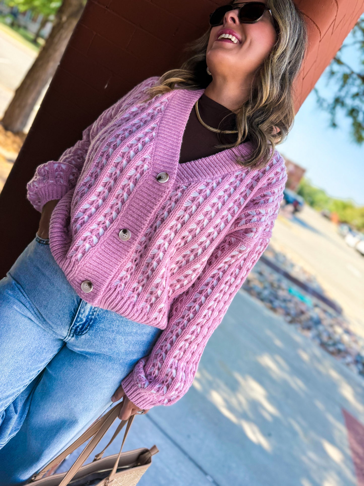 Bubblegum Twist Cardigan