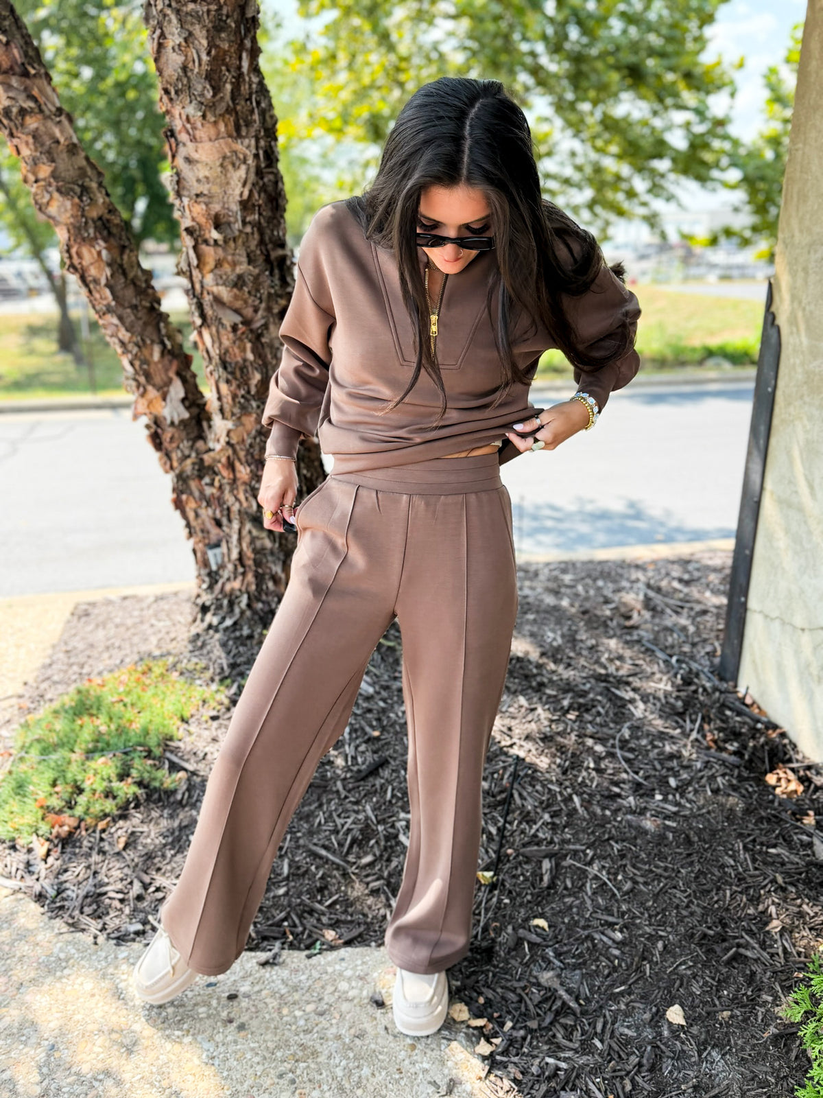 Elan Mocha Pullover