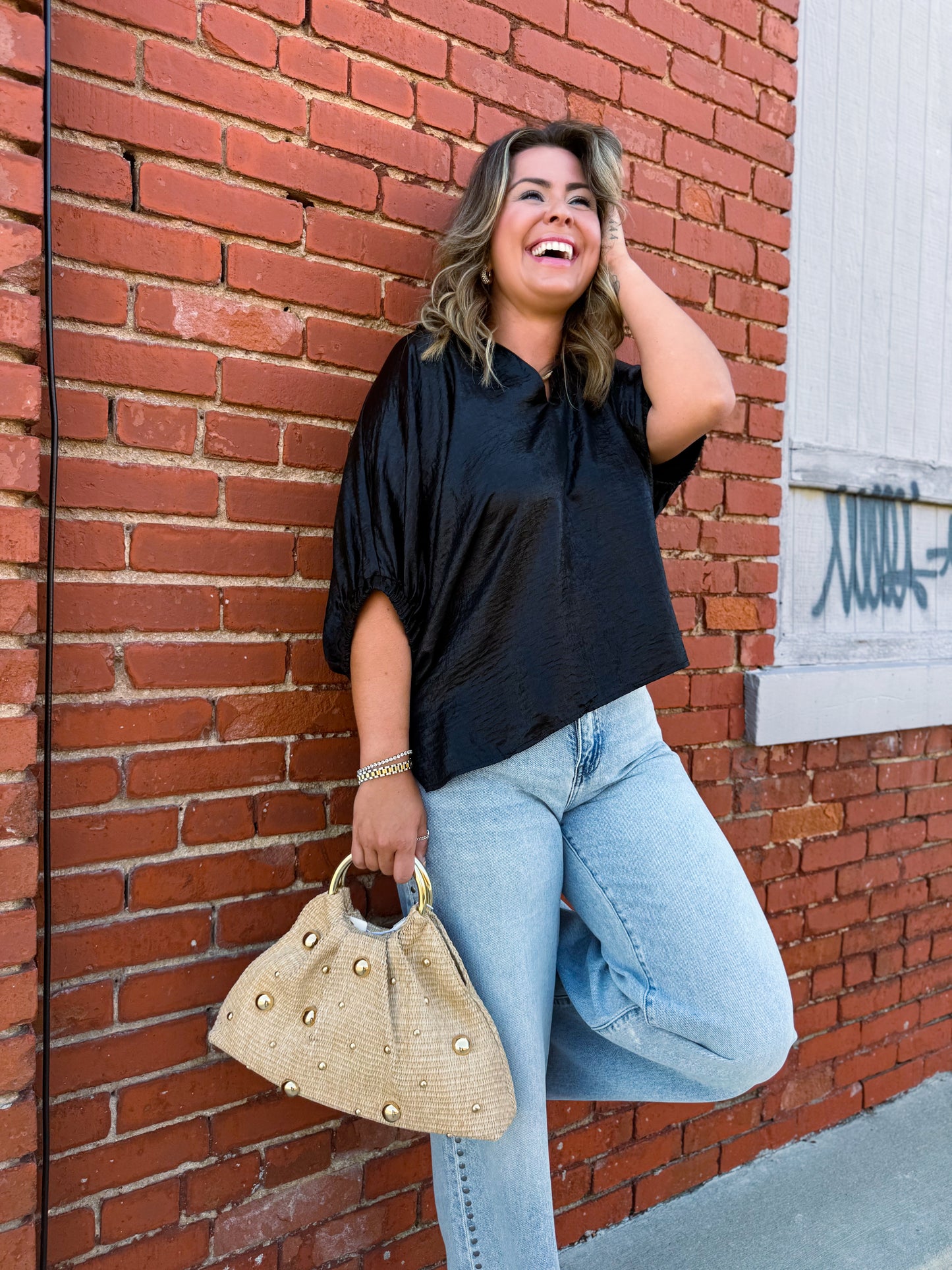 City Lights Black Blouse