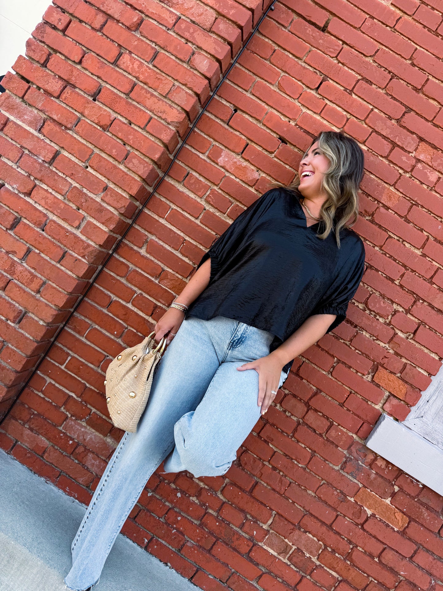 City Lights Black Blouse
