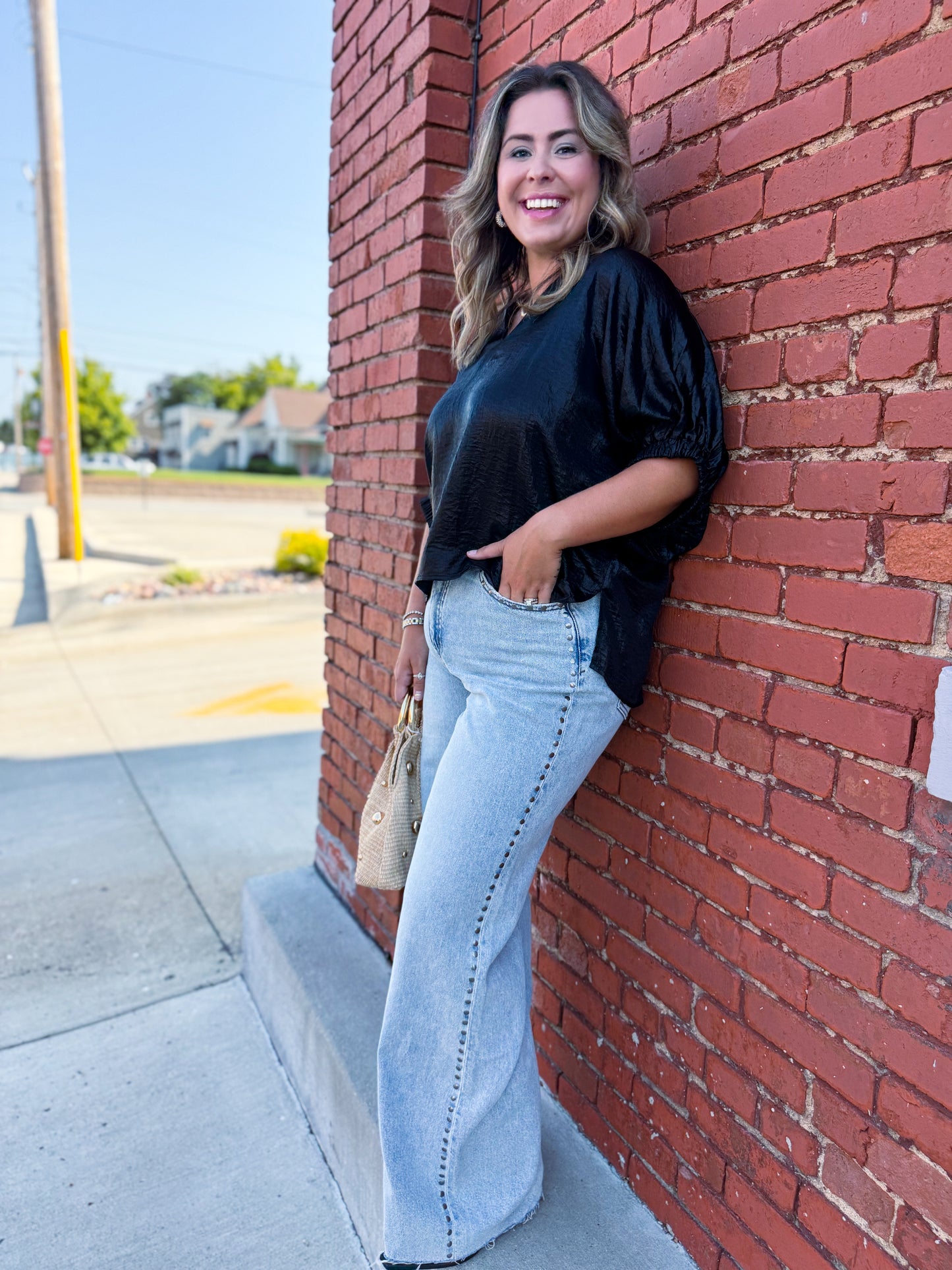City Lights Black Blouse