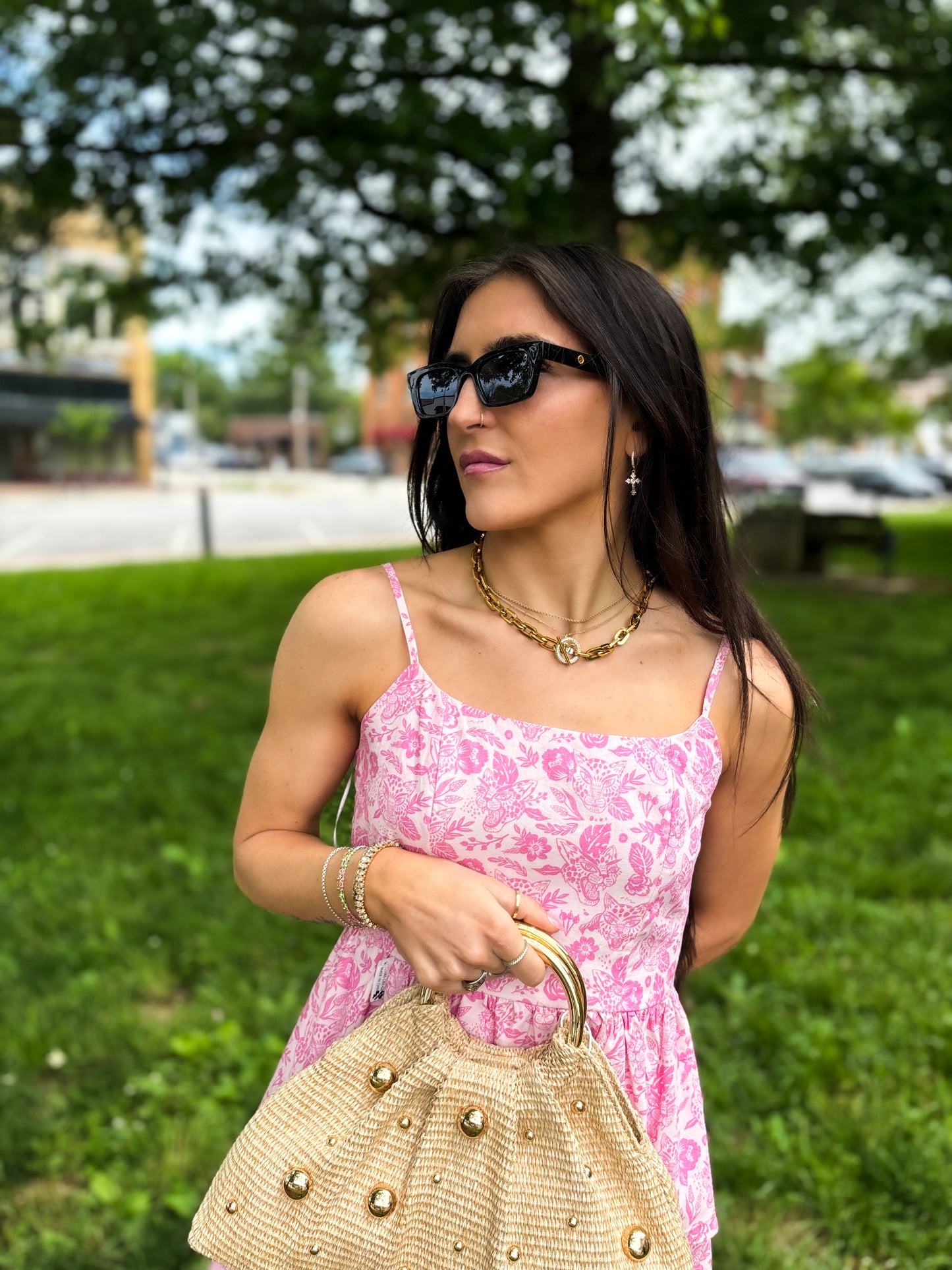 Pink Leopard Mini Dress