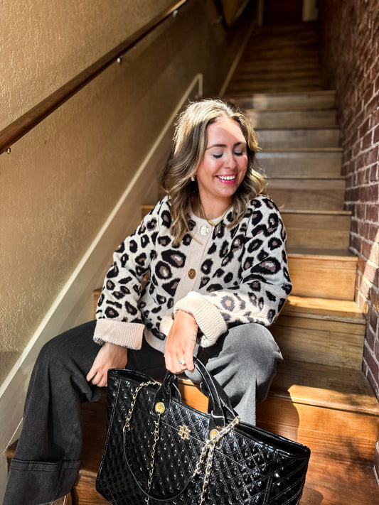 Leopard Luxe Knit Cardi