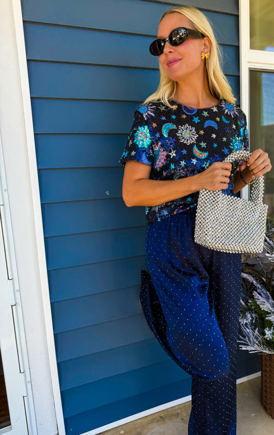 London Cosmic Sequins Top