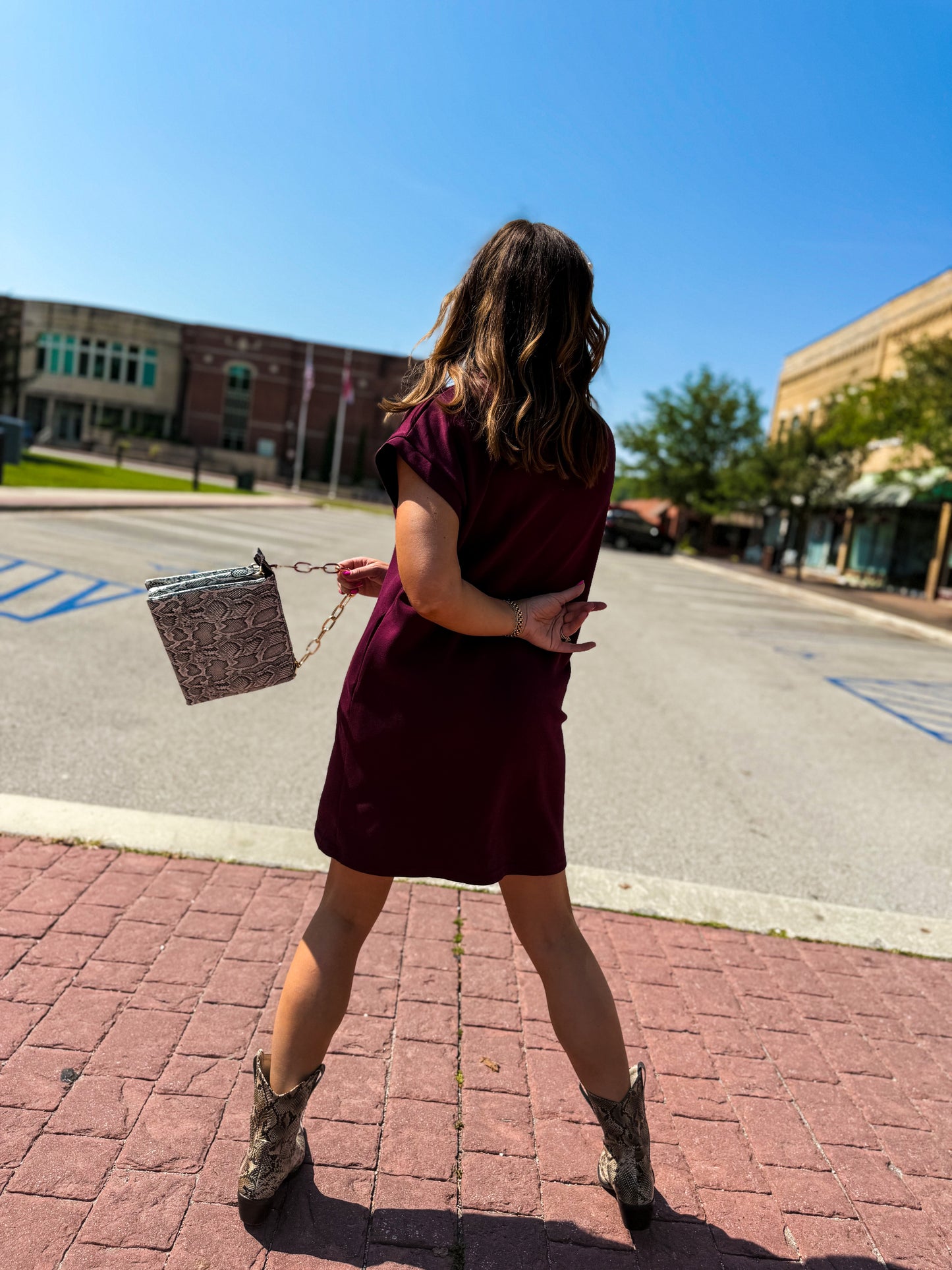 Merlot Mood Polo Dress