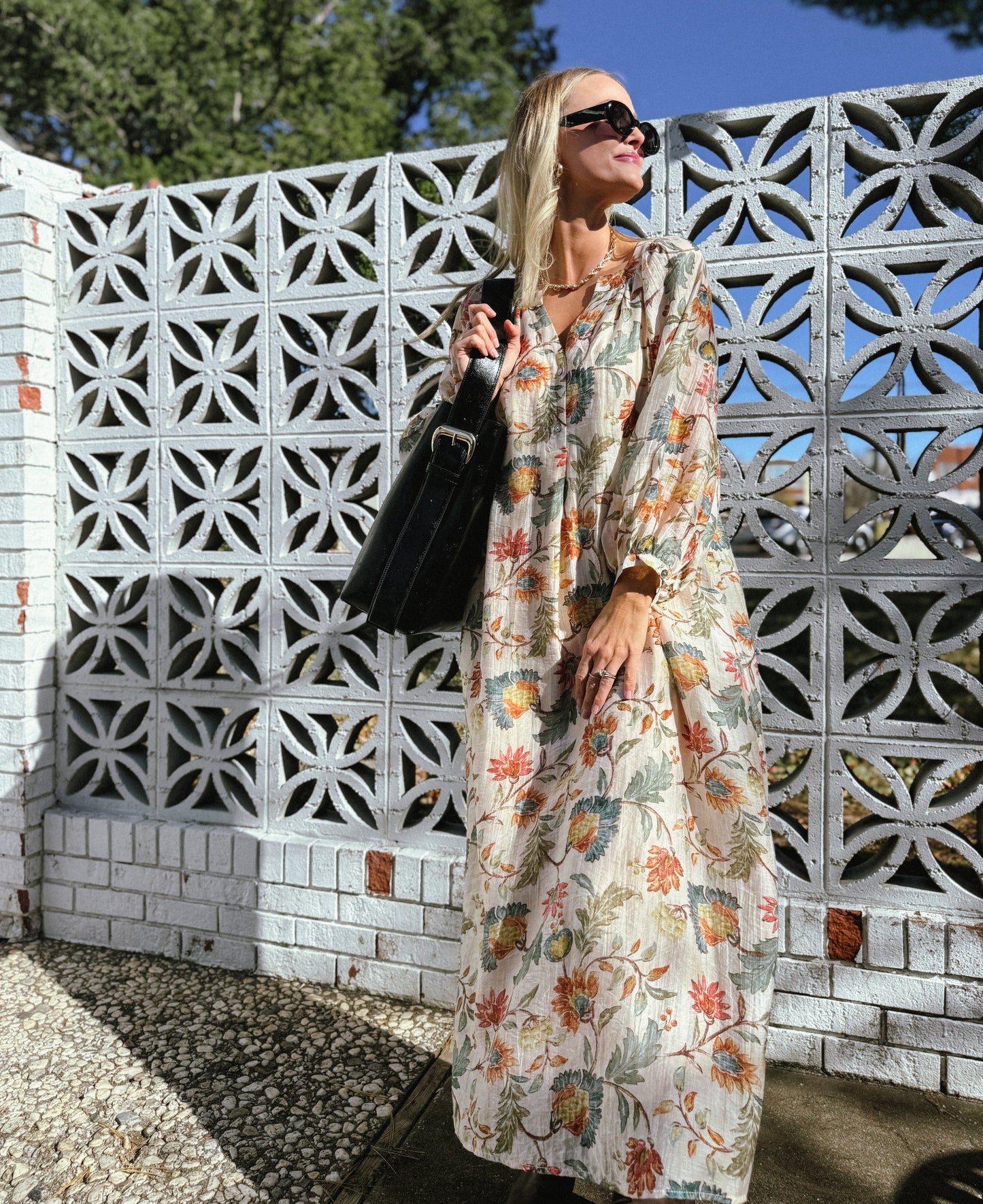 Blaire Botanical Midi Dress