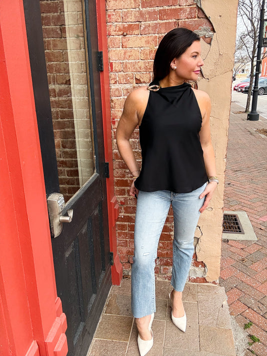 Lizzie Slinky Halter Blouse