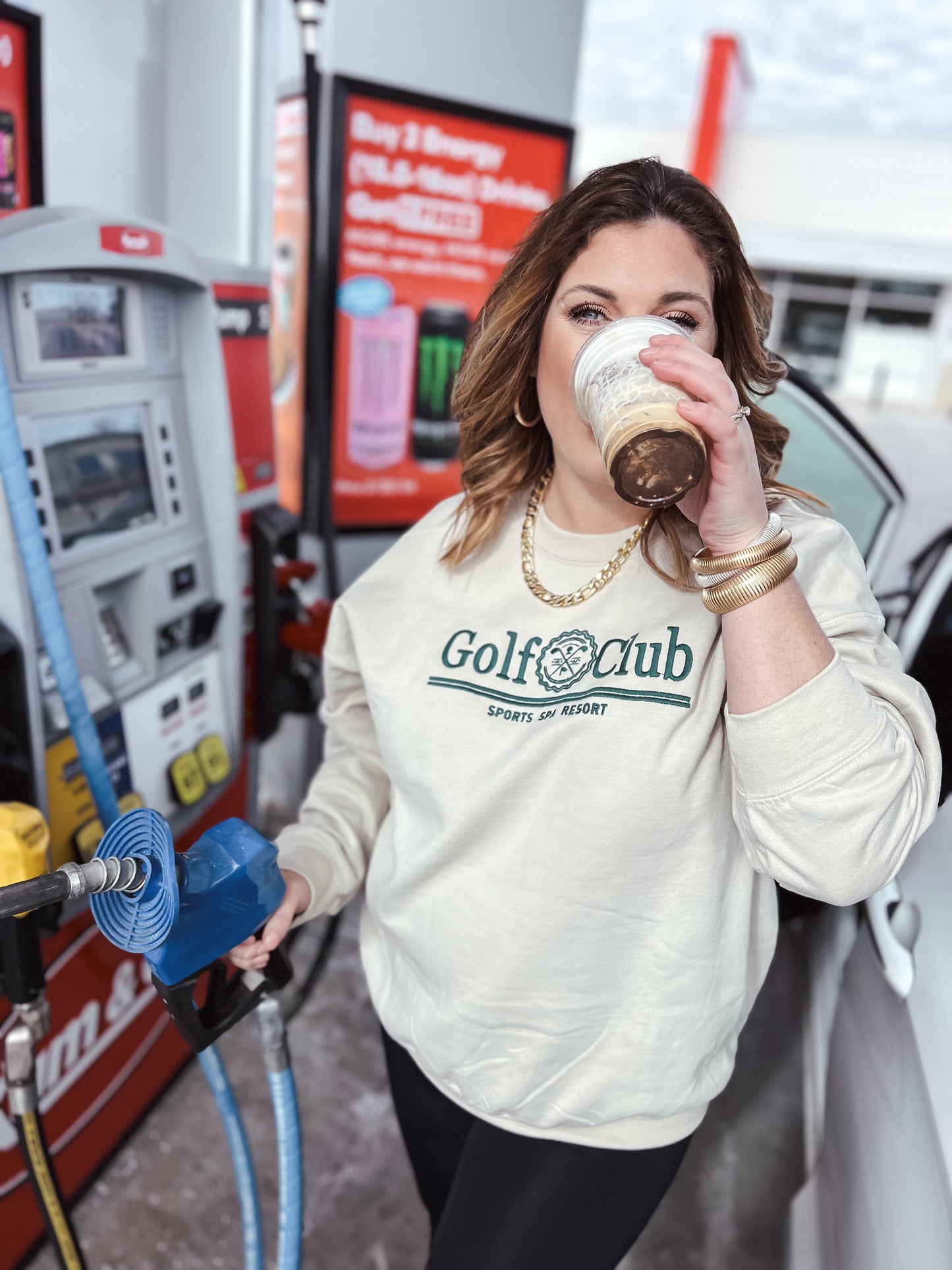 Embroidered Golf Club Sweatshirt