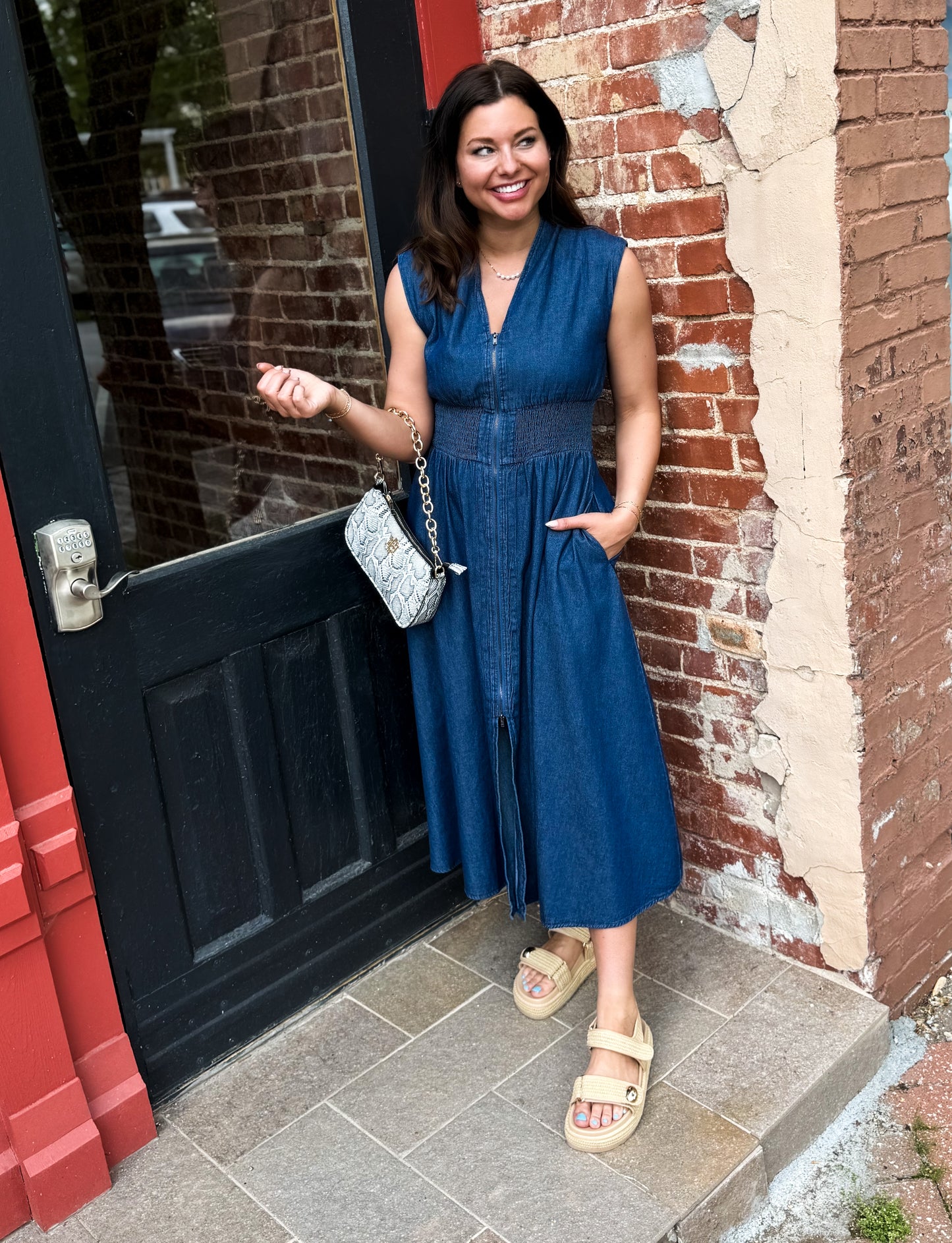 Everyday Denim Midi Dress