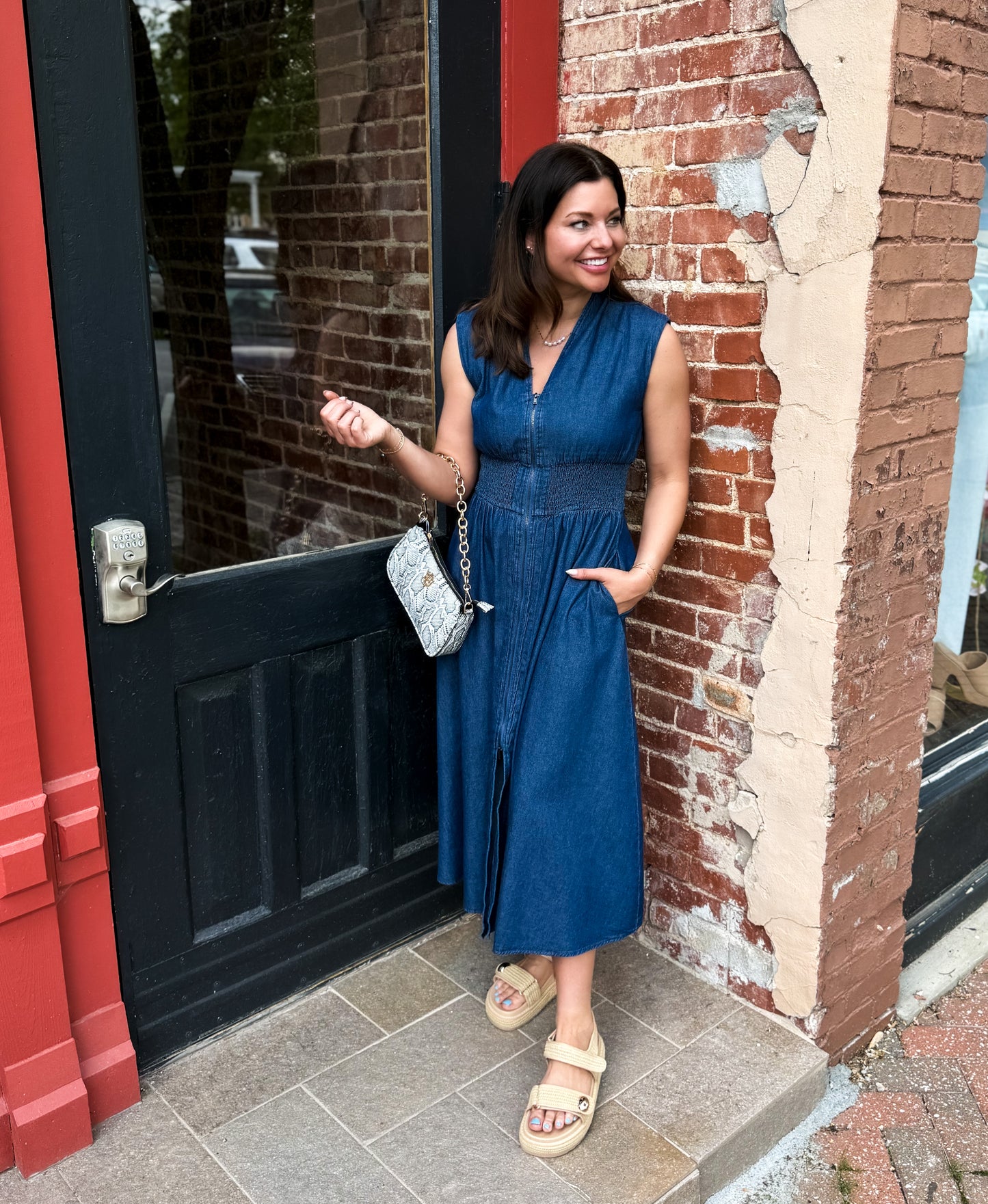 Everyday Denim Midi Dress
