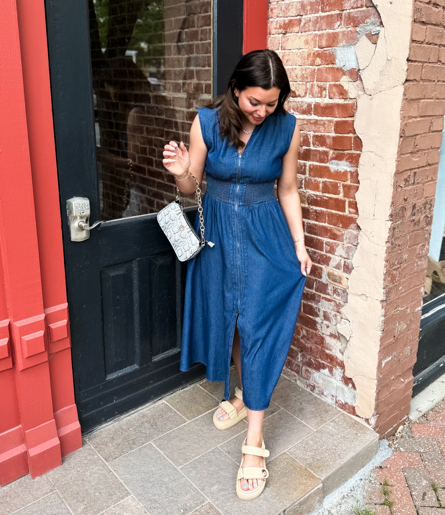Everyday Denim Midi Dress