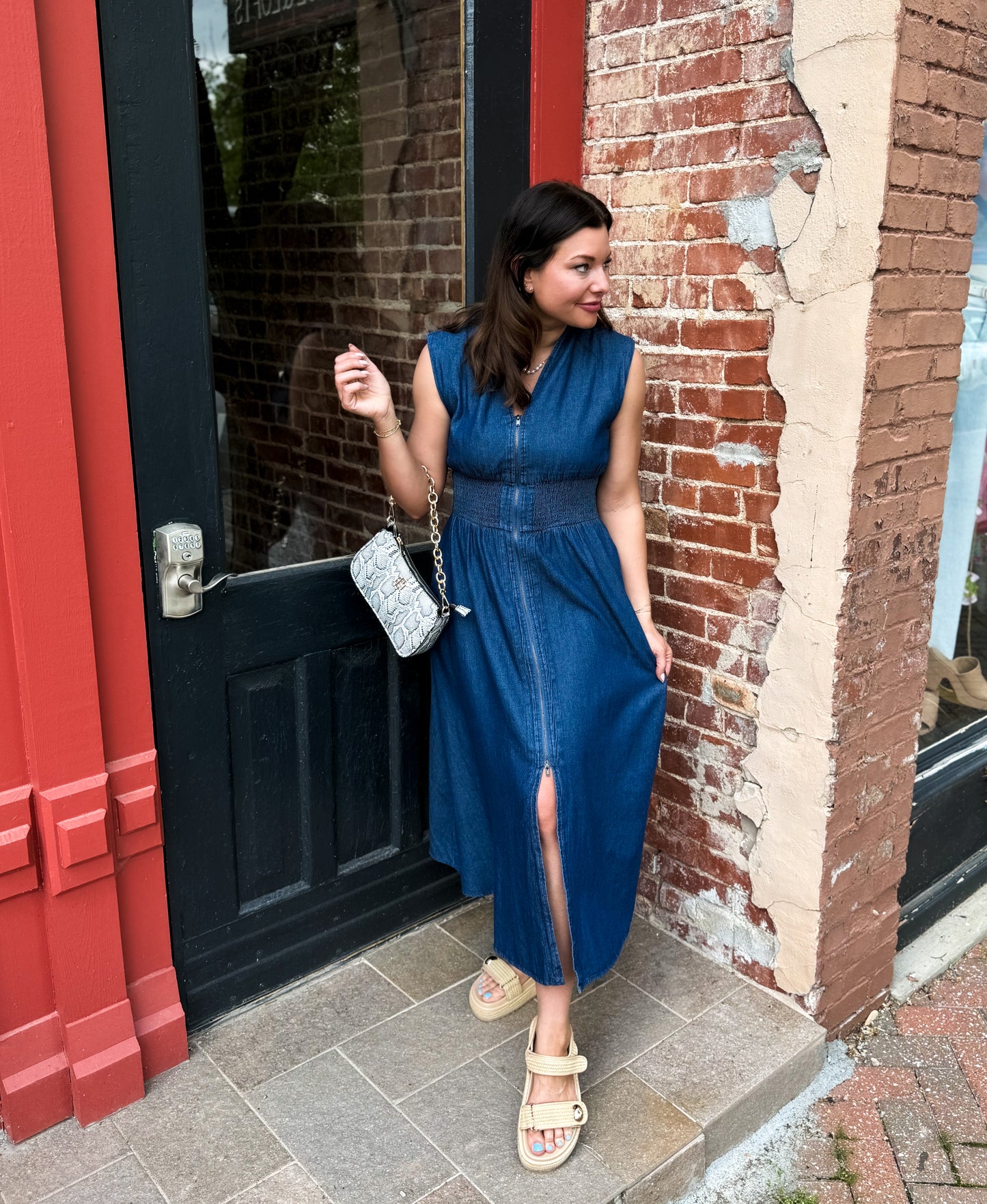 Everyday Denim Midi Dress