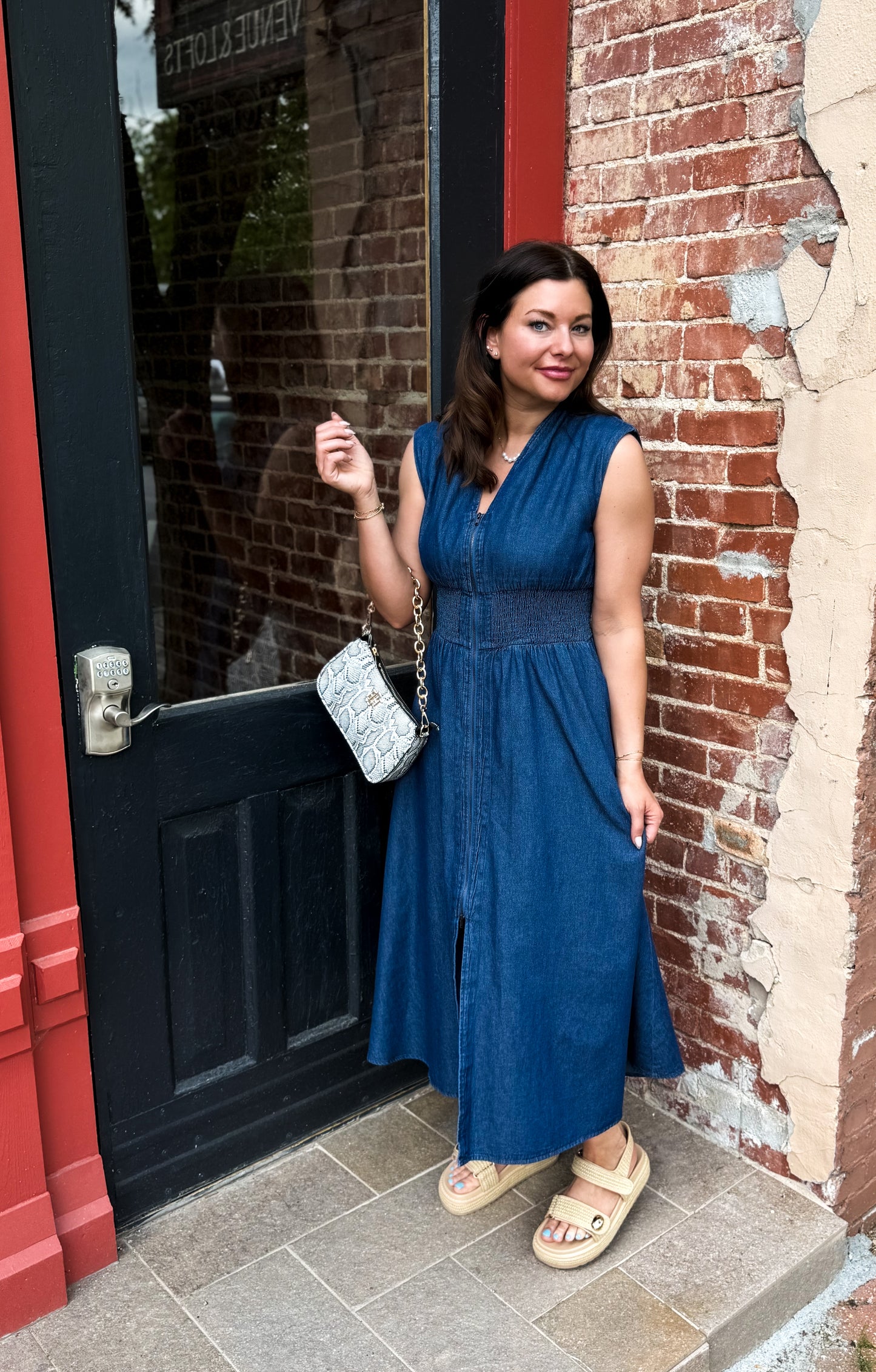 Everyday Denim Midi Dress