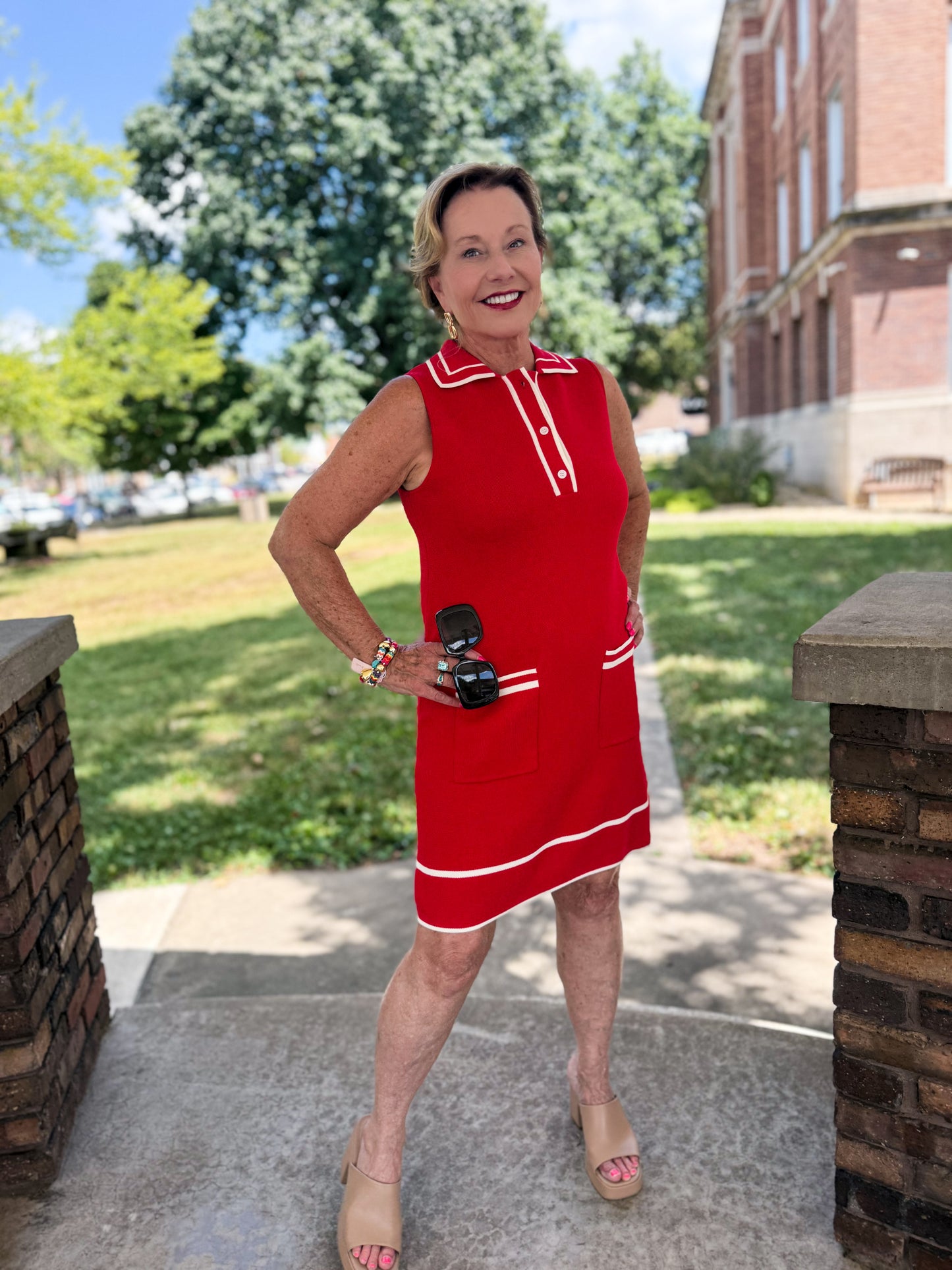 Varsity Chic Knit Dress