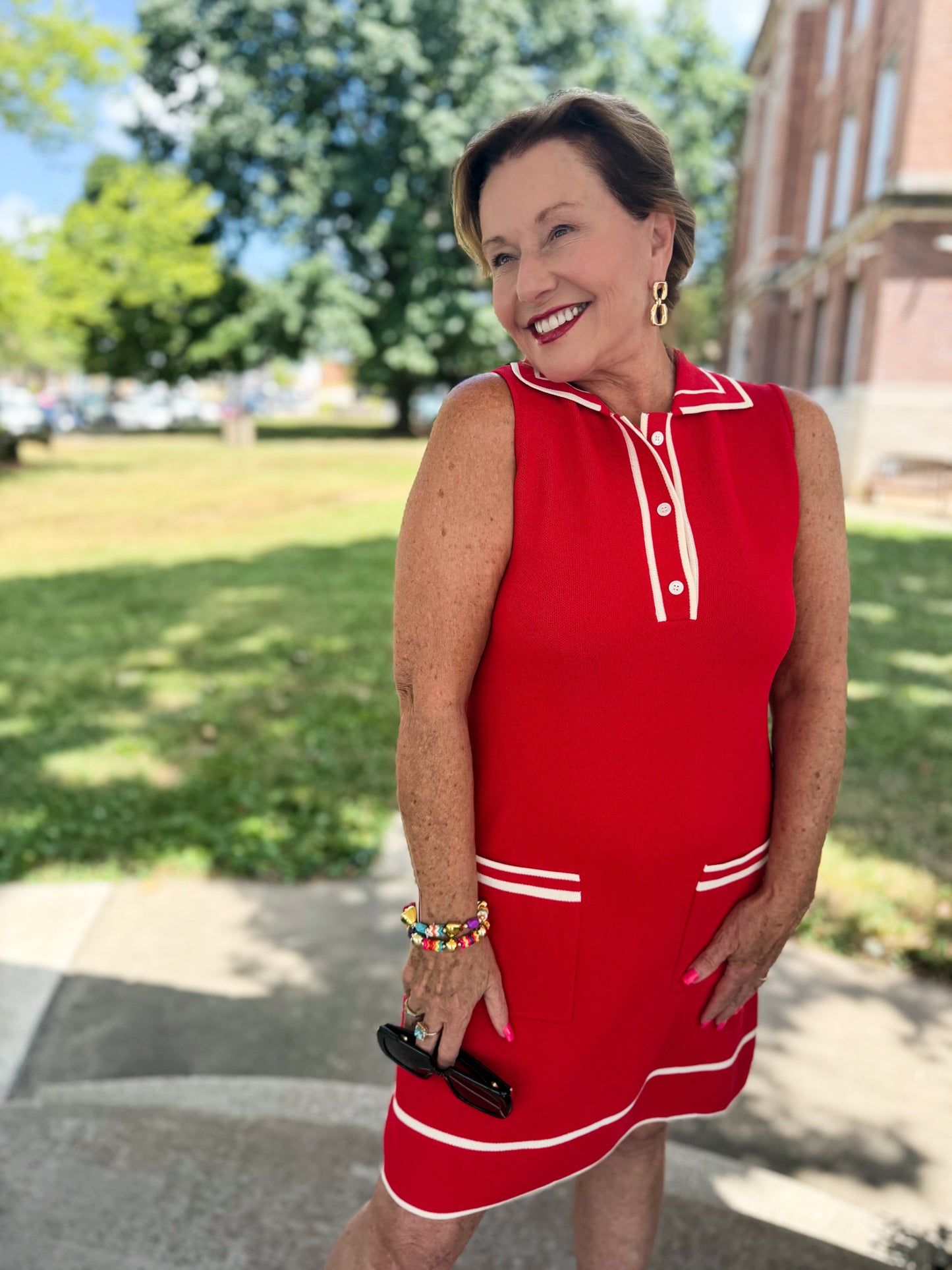 Varsity Chic Knit Dress