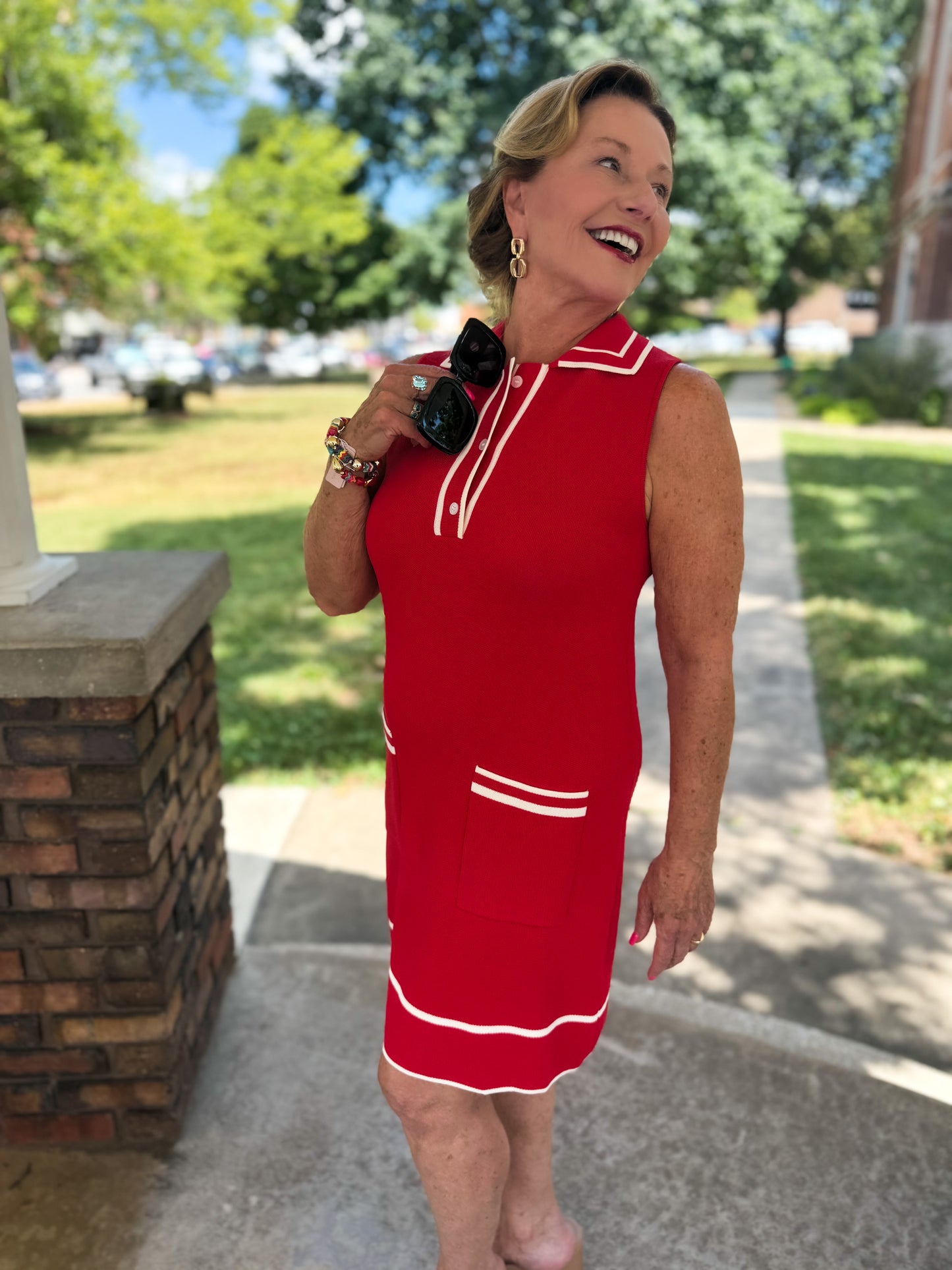 Varsity Chic Knit Dress