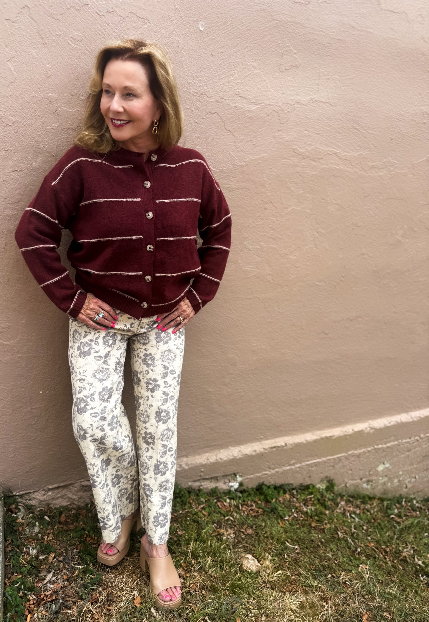 Redwood Stripe Cardigan