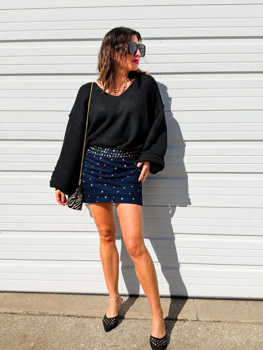Paige Balloon Sleeve Sweater