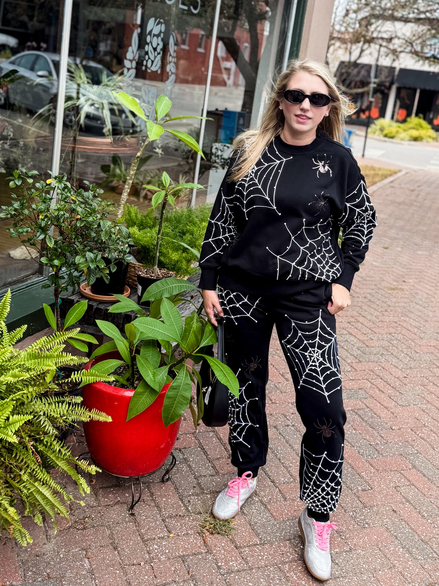 Pearl Spiderweb Sweatshirt