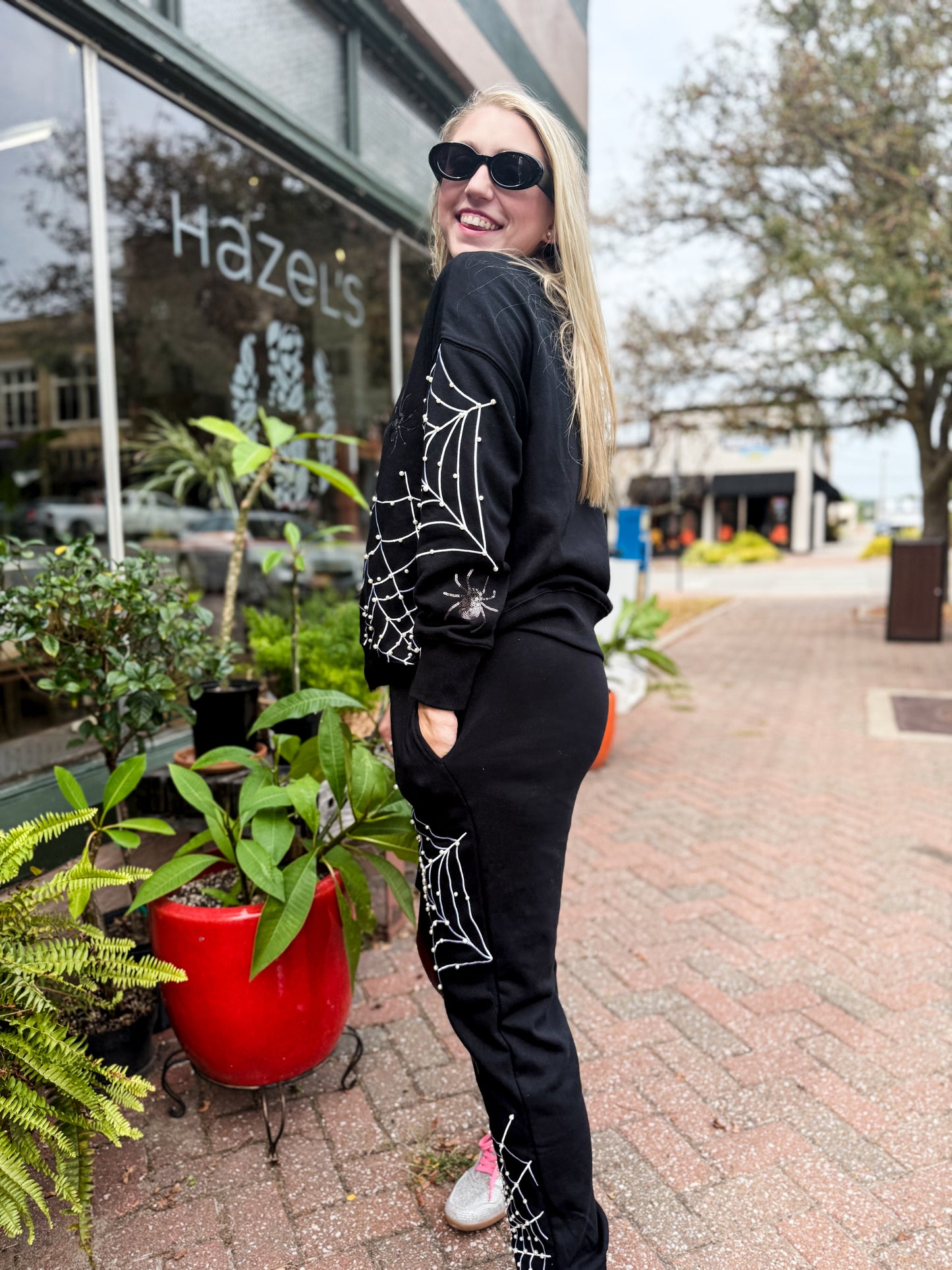 Pearl Spiderweb Sweatshirt