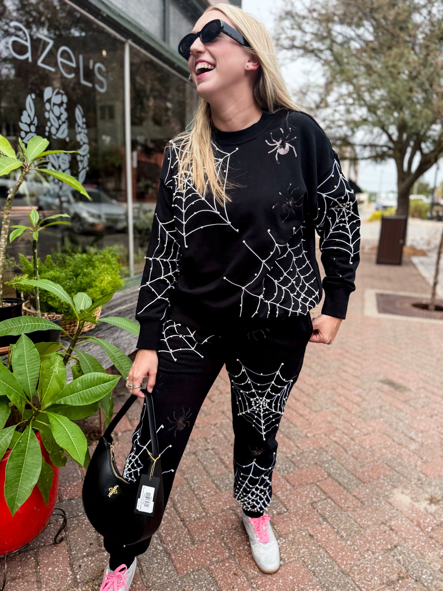 Pearl Spiderweb Sweatshirt