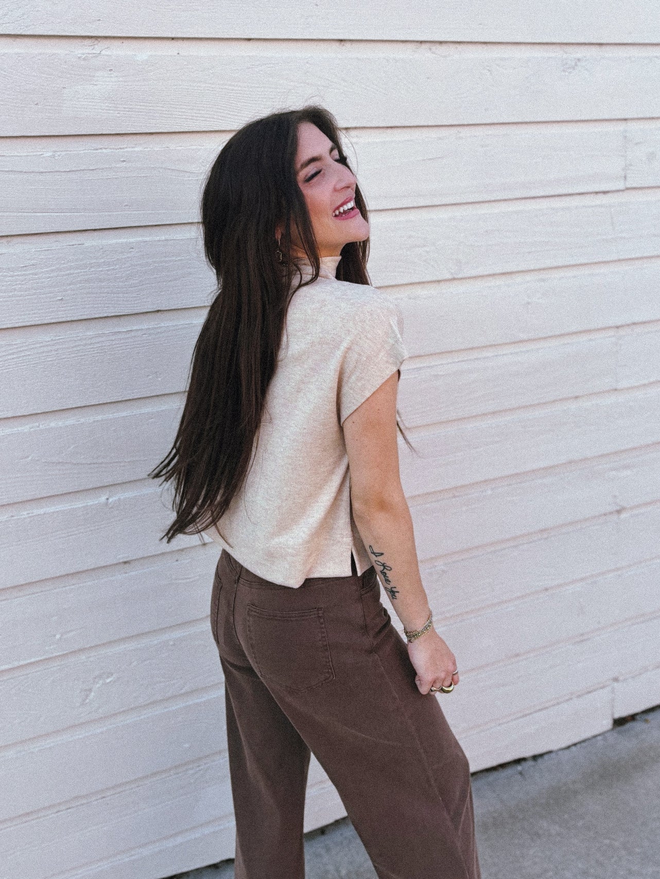 Oatmeal Mock Neck