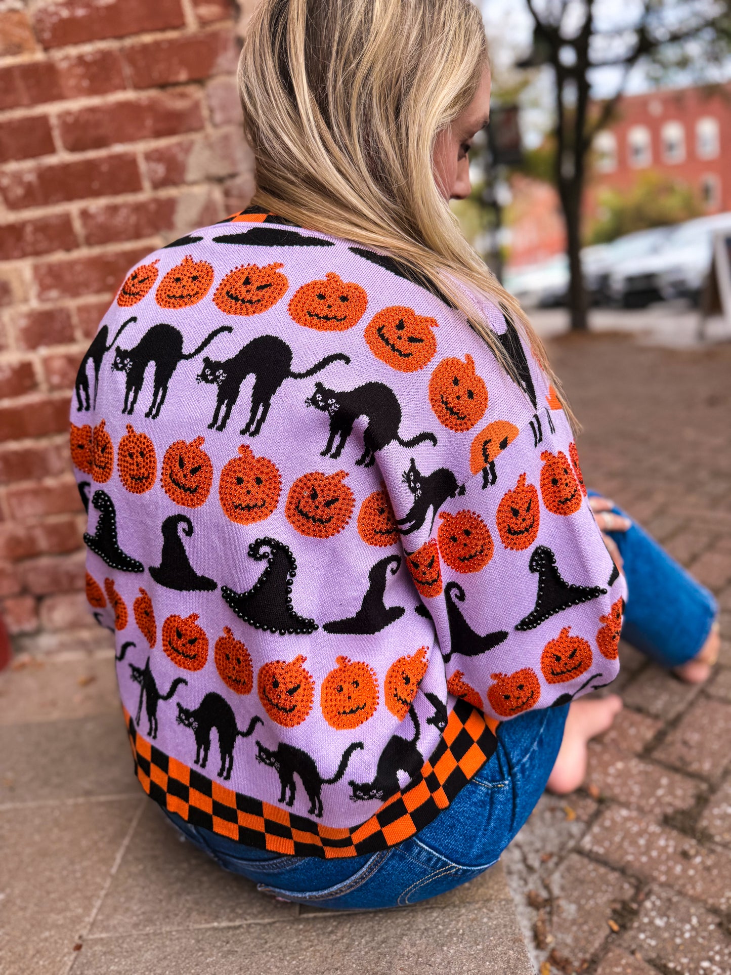 Checker Halloween Icon Sweater