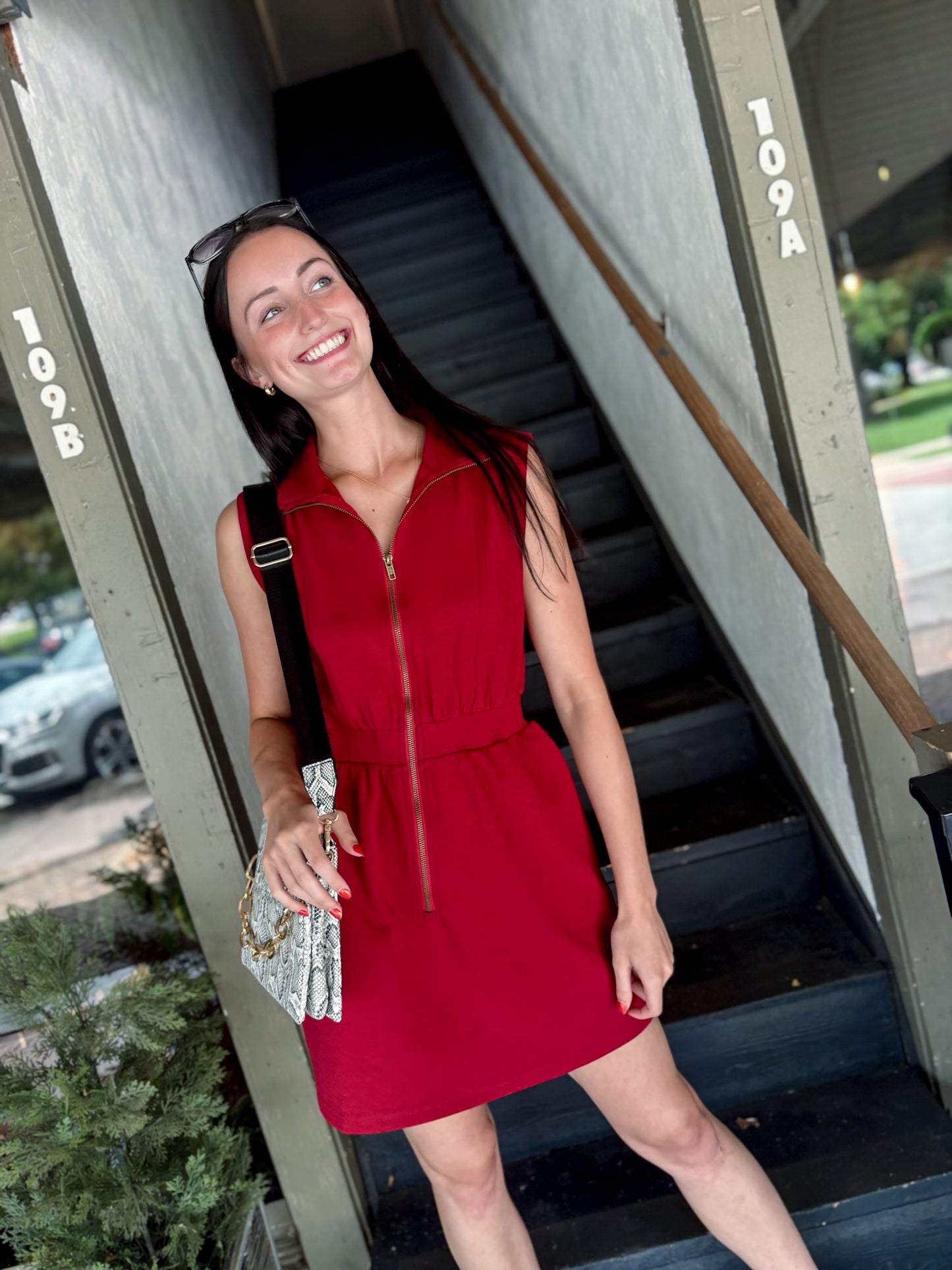 Cabernet Zip Up Dress
