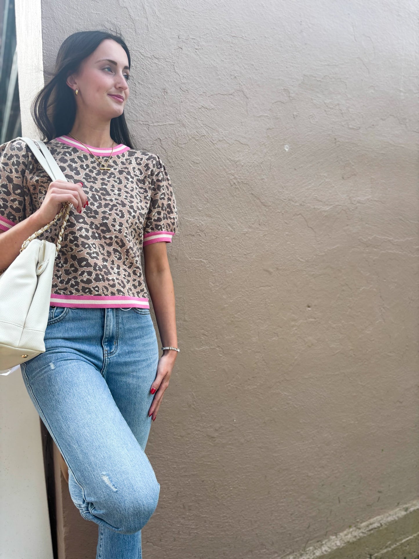 Wild Crush Leopard Sweater Tee