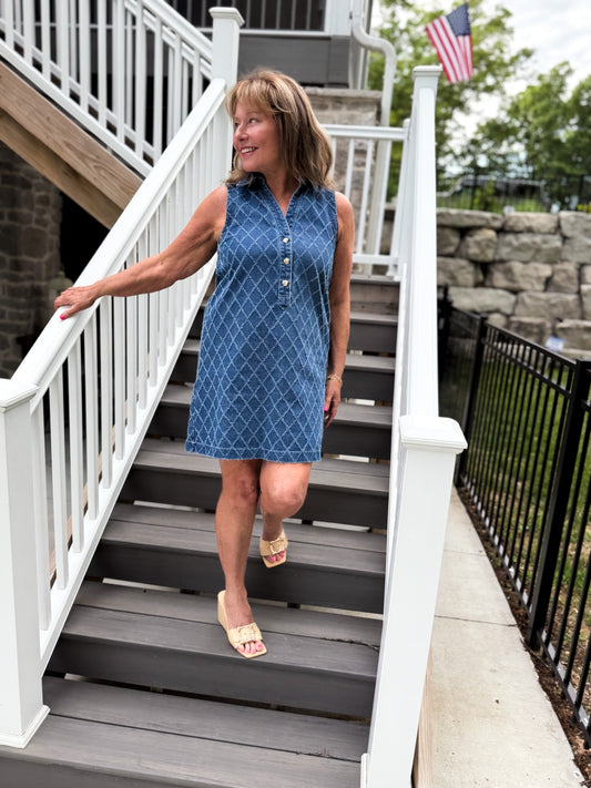 Diamond Days Denim Dress