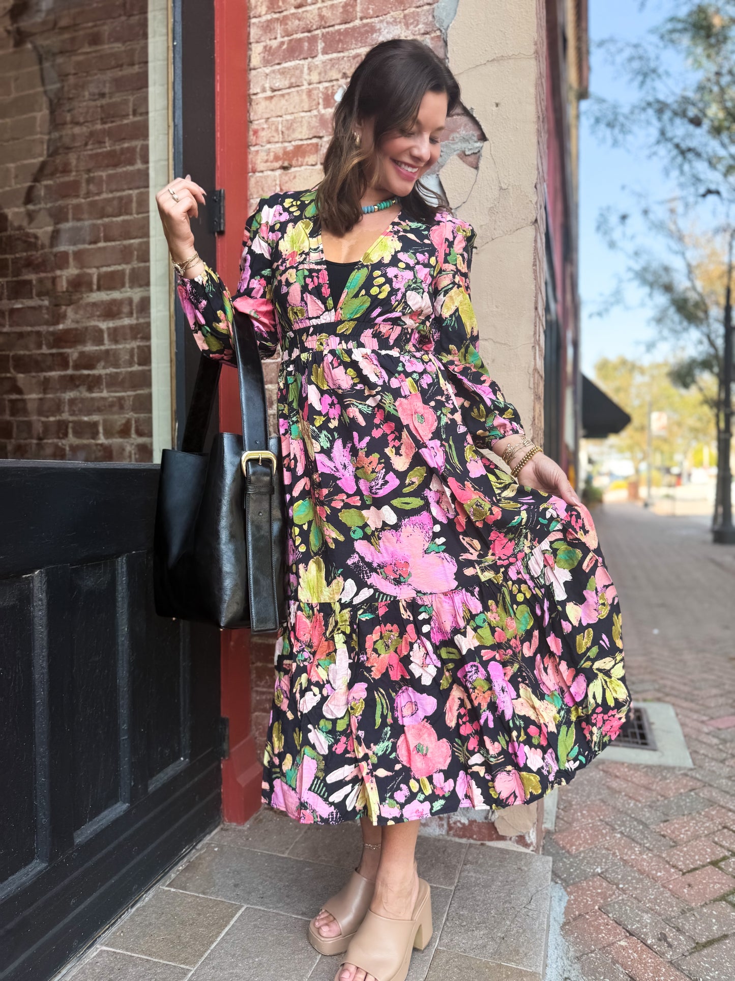 Midnight Garden Maxi Dress