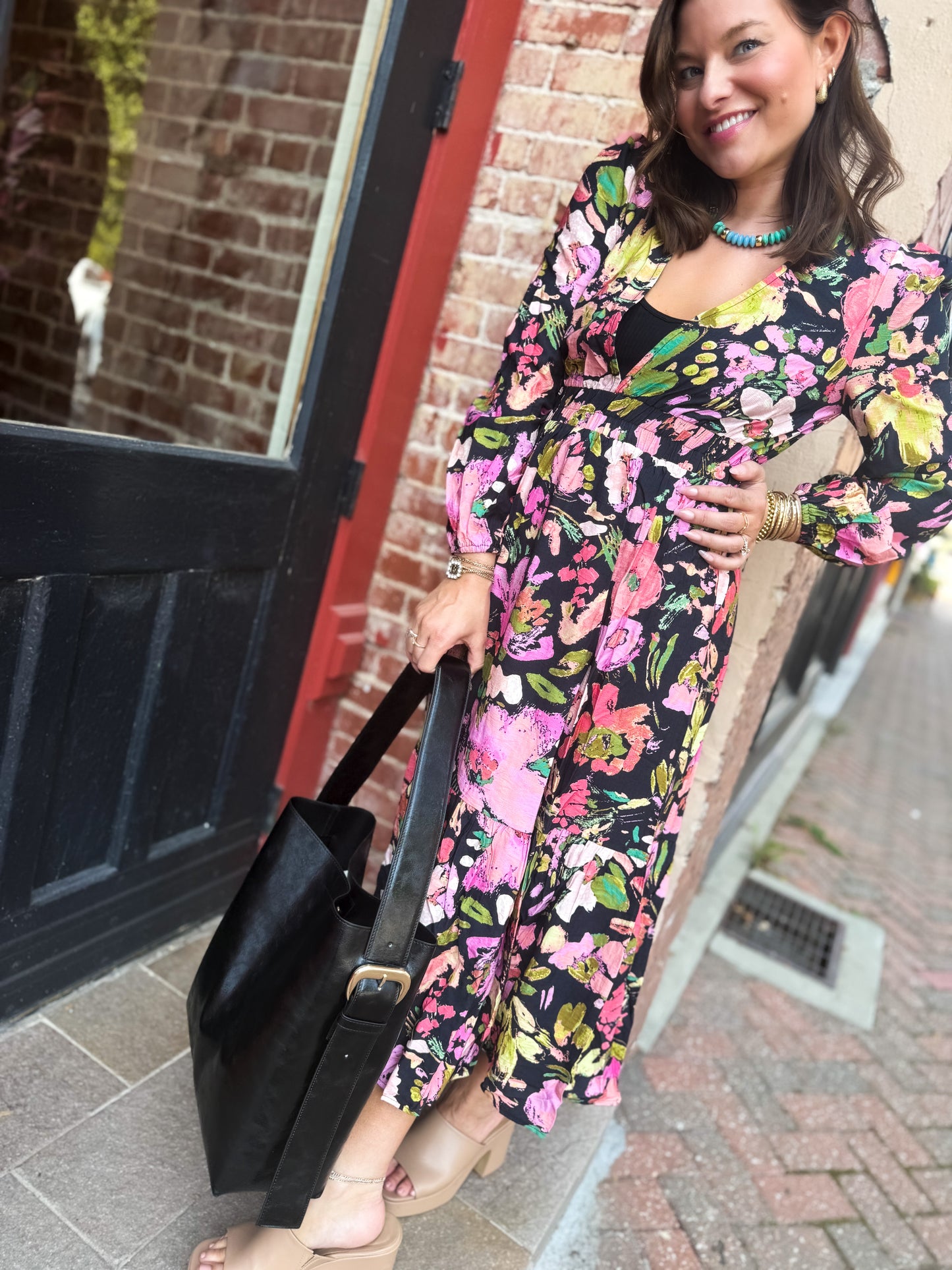 Midnight Garden Maxi Dress