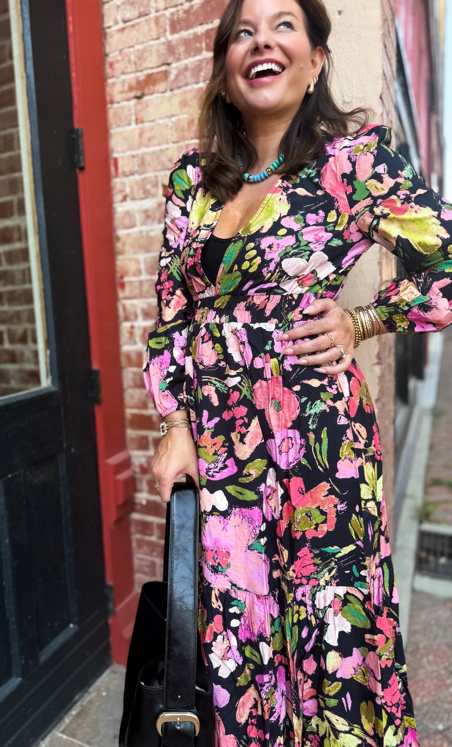 Midnight Garden Maxi Dress