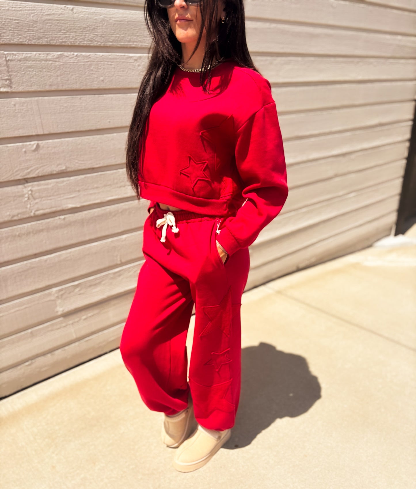 Scarlet Star Fleece Crewneck