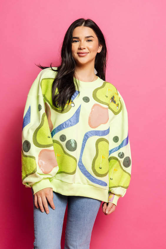 Green Golf Course Sweatshirt