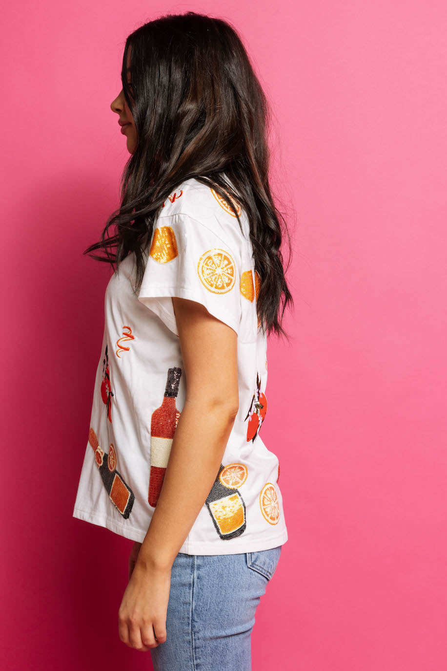 White Mimosa Icon Tee